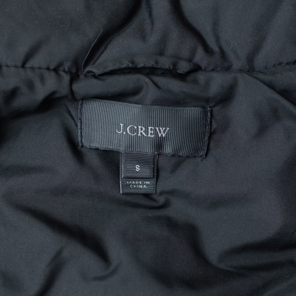 J. Crew Black Excursion Quilted Puffer Vest Size Small - Picture 4 of 11